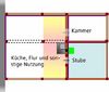 Rekonstruktion des Grundrisses im Obergeschoss. Plan: Albrecht Bedal (StadtA Schwäb. Hall DIG 00053)