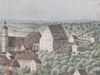 Ausschnitt aus einer Stadtansicht von H. Kraneck, nach 1862 (StadtA Schwäb. Hall S10/710)