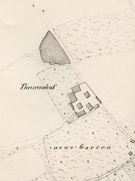 Ausschnitt aus dem Primärkataster von1 827 (StadtA SHA S13/0068)