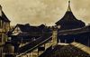 Auf dieser Postkarte aus den 1930er Jahren sind Dächer und ein Giebelteil der Stallgebäude zu erkennen (StadtA Schwäb. Hall PK 2436).