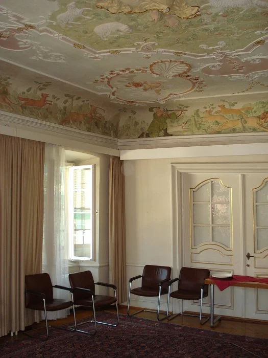 Barocksaal, Blick in Richtung Nordosten. Foto: Daniel Stihler (StadtA Schwäb. Hall Server Häuserlexikon)