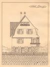 Frontalansicht zum Neubau 1912 (Baurechtsamt SHA, Bauakten)