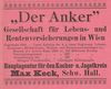 Anzeige der 1901 im Haus ansässigen Versicherungsagentur, aus: W. Burkhardt (Bearb.): Adreß- und Geschäfts-Handbuch der Oberamtsstadt Schwäbisch Hall, Schwäbisch Hall 1901, Inseratenanhang, S. 5 (StadtA Schwäb. Hall Bibl. 2947)