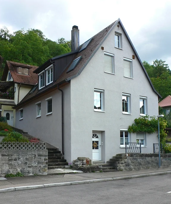 Nordwestansicht, Januar 2008. Foto: Dietmar Hencke (StadtA Schwäb. Hall DIG 04834)