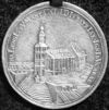 Rückseite der aus Silber geprägten Salzbrunnen-Medaille von 1716 (StadtA Schwäb. Hall FS 11662)