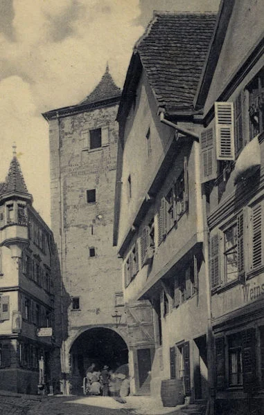 Ausschnitt aus einer Postkarte um 1910 (StadtA Schwäb. Hall PK 02356)