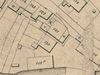 Ausschnitt aus dem Primärkataster  von 1827.  Haus Nr. 120 liegt hinter Nr. 121, beide bilden später gemeinsam das Anwesen Unterlimpurger Straße 86 (StadtA SHA S13/0842)