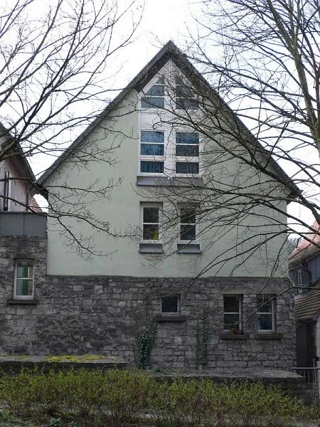 Giebel 1 vom Langen Graben aus, Bild von 2007. Foto: Dietmar Hencke (StadtA SHA Server Häuserlexikon)