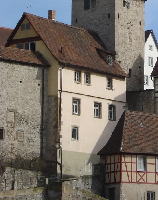 Nordwestansicht nach dem Abbruch des alten Gefängnisses, März 2009. Foto: Daniel Stihler (StadtA SHA Server Häuserlexikon)