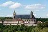 Südansicht der Stiftskirche, August 2014. Foto: Dietmar Hencke (StadtA Schwäb. Hall DIG 05998)