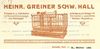 Briefkopf der auf Waagen spezialisierten Schlosserei von Heinrich Greiner, 1935 (StadtA Schwäb. Hall 58/4906)