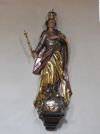 Skulptur der Madonna als Himmelskönigin, Aufnahme von 2016. Foto: Günter Albrecht (StadtA Schwäb. Hall DIG 7318)