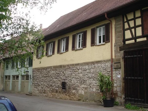 Nördliches Teilgebäude vor der Sanierung, 2007. Foto: Daniel Stihler (StadtA Schwäb. Hall DIG 00956)
