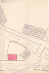 Lageplan zum Bau der Essigfabrik im Garten des Fischhauses, 1872 (Baurechtsamt SHA, Bauakten Salinenstraße 3)