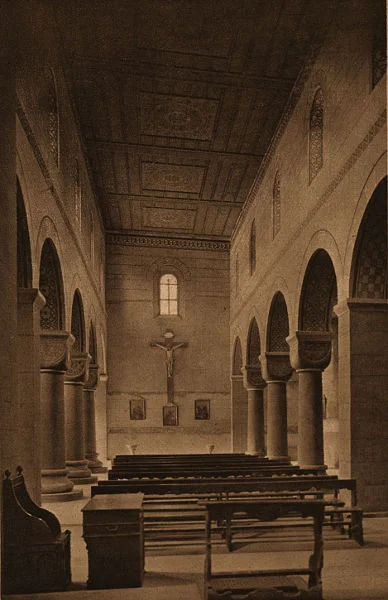 Innenansicht auf einer Postkarte wohl aus den 1930er Jahren (StadtA Schwäb. Hall PK 04665)