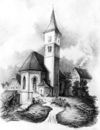 Zeichnung von Friedrich Reik, 1875 (StadtA Schwäb. Hall FS 01031)