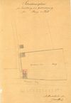 Lageplan zum Umbau des Gartenhauses 1864 (StadtA SHA 27/371)