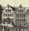 Ausschnitt aus einer Darstellung des Sängerfests von 1853. Lithografie von Wilhelm Haaf (StadtA Schwäb. Hall S10/0712)