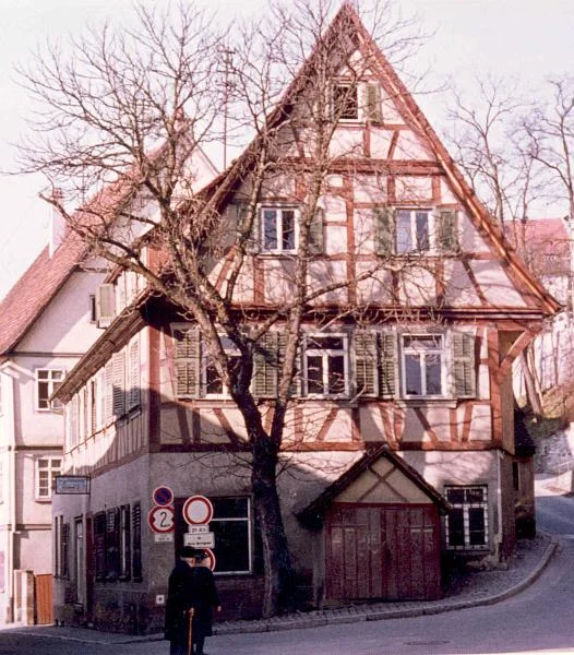 Kurz vor dem Abbruch des Hauses, 1974. Foto: Paul Ziegler (StadtA Schwäb. Hall FS 45694)