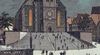 Ausschnitt aus einer Postkarte mit einer Nachtansicht von St. Michael, 1898 (StadtA Schwäb. Hall Seyboth PK 0075)