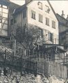 Rückseite des Hauses vom Badtorweg aus, um 1900 (StadtA SHA R65/01)