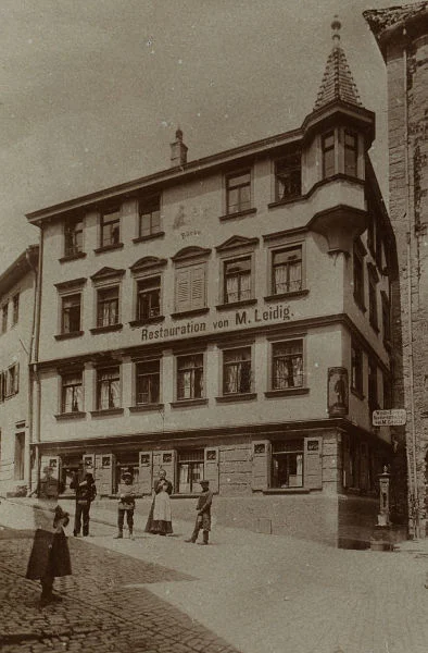 Auf 1900 datierte Fotopostkarte (StadtA Schwäb. Hall PK 00476)