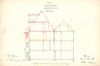 Schnittzeichnung anlässlich der Aufstockung des Anbaus (später Nr. 6/1) von 1877, rechts das  Haus PKN 820 (Baurechtsamt SHA, Bauakten Brückenhof 6/1)