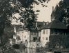 Blick aus Richtung Südwesten über den Kocher auf die Rückseite des damaligen „Solbadhotels“, 1933. Fotograf unbekannt (StadtA Schwäb. Hall AL-0029)