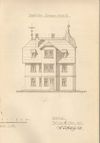 Pläne für den Neubau des Hauses von 1904: Westansicht (Stadt Schwäb. Hall, Baurechtsamt, Bauakten Johanniterstraße 17/1)