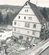 Nach dem Abbruch der Bäckerei Wolf, 1975. Foto: Hans Kubach (StadtA SHA FS 04286)