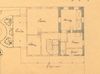 Grundriss des Erdgeschosses zum Umbau in ein Wohnhaus, 1871 (StadtA SHA 27/371)