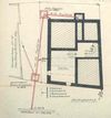 Grundriss des Kellers zum Anschluss an die Kanalisation, 1961 (Baurechtsamt SHA, Bauakten)
