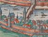 Die älteste Darstellung auf der Stadtansicht in der Kosmographie von Georg Braun und Franz Hogenberg, um 1580 (StadtA Schwäb. Hall S10/508)