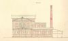 Entwurf für den Neubau des Solbads, Seitenansicht, 1877 (StadtA Schwäb. Hall S06/P01804)