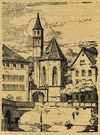 Druck nach Zeichnung von O. Elsässer in: Theodor Groh, Christian Kolb: Die frühere Reichsstadt Schwäbisch Hall. Ein Rundgang durch die Stadt, Schwäbisch Hall o.J., um 1900, S. 21