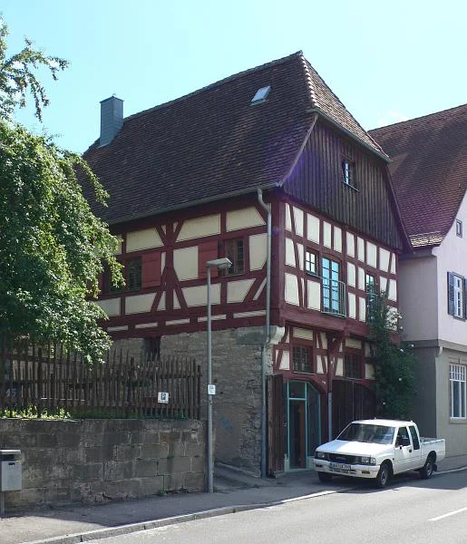 Nordwestansicht, August 2007. Foto: Dietmar Hencke (StadtA Schwäb. Hall DIG 04696)