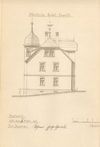 Pläne für den Neubau des Hauses von 1904: Nordansicht (Stadt Schwäb. Hall, Baurechtsamt, Bauakten Johanniterstraße 17/1)