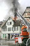 Brand des Hauses am 17. Mai 2007. Foto: Ufuk Arslan / Zeitungsverlag Schwäbisch Hall (Haller Tagblatt, Archiv)