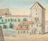 Zeichnung von P. Koch, 1868 (StadtA Schwäb. Hall S10/0618)