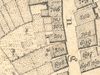Ausschnitt aus dem Primärkataster  von 1827. Das Haus hat die Nummer 705 (Bildmitte oben) (StadtA SHA S13/0583)