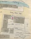 Grundriss des Ost'schen Anwesens anlässlich des Einbaus einer Tankstelle, 1939 (Baurechtsamt SHA, Bauakten)