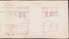 Plan zum Umbau der Schaufenster von 1884 mit den eingezeichneten Veränderungen (StadtA Schwäb. Hall 27/0568)