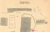 Rechts ist das Gebäude PKN 842 zu erkennen (Im Lindach 14). Aus einem Lageplan der Ziegelei (Im Lindach 11/12) von 1909 (Baurechtsamt SHA, Bauakten)