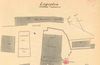 Rechts ist das Gebäude PKN 842 zu erkennen (Im Lindach 14). Aus einem Lageplan der Ziegelei (Im Lindach 11/12) von 1909 (Baurechtsamt SHA, Bauakten)