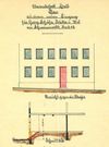 Plan für einen neuen Eingang an der Seite zur Marktstraße hin, 1900 (StadtA SHA 21/1849)