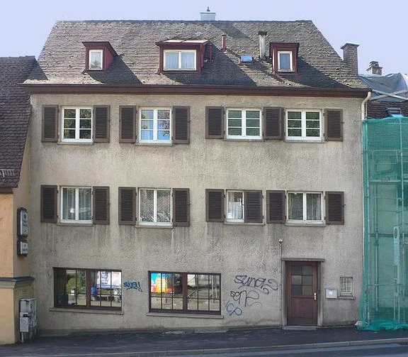 Bild aus dem August 2007, vor der Sanierung (2012). Foto: Dietmar Hencke (StadtA SHA Server Häuserlexikon)