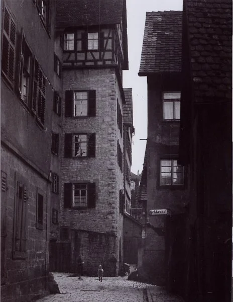 Bild um 1950 (rechts). Foto: Adolf Schumacher (StadtA Schwäb. Hall FS 49810)