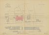 Lageplan für den Neubau des Schulhauses, 1880 (Stadt Schwäb. Hall, Baurechtsamt, Bauakten Lange Straße 10)