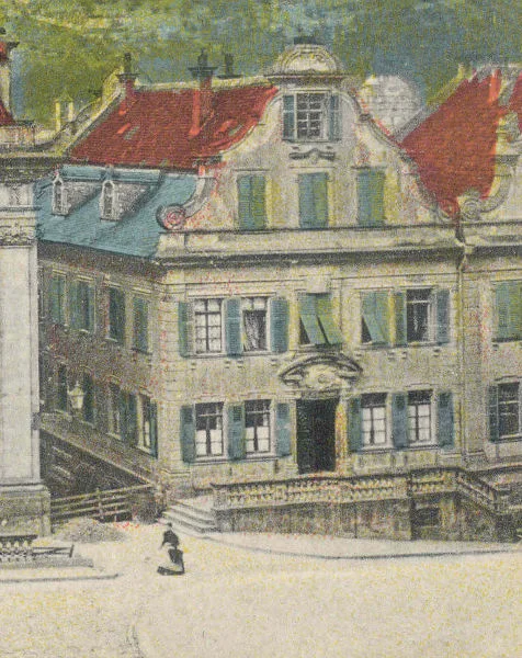 Weitere kolorierte Postkarte um 1900 (StadtA Schwäb. Hall Seyboth PK 0013)