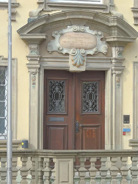 Portal zum Marktplatz hin, April 2017. Foto: Daniel Stihler (StadtA Schwäb. Hall DIG 101010)